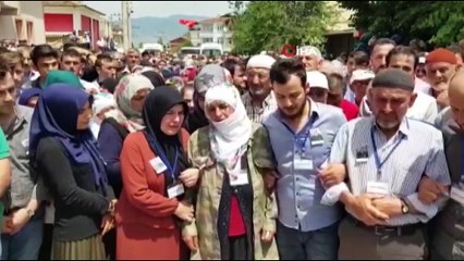 Tokat şehidini uğurluyor