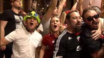 Larga noche de celebraciones de los aficionados del Liverpool en Madrid
