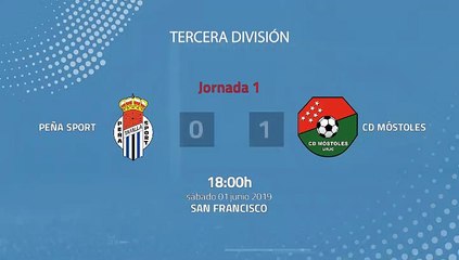 Resumen partido entre Peña Sport y CD Móstoles Jornada 1 Tercera División - Play Offs Ascenso