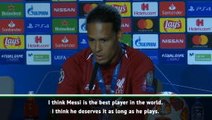 Messi deserves the Ballon d'Or even if he didn't play in the final - Van Dijk