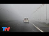 La Autopista La Plata-Buenos Aires amaneció cubierta de niebla
