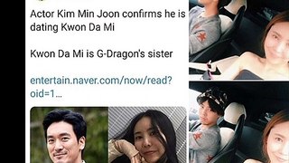 G DRAGON SISTER CONFIRMED DATING KIM MIN JOON !!
