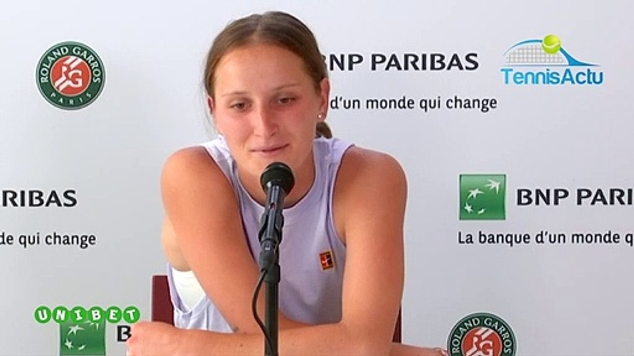 Roland-Garros 2019 - Marketa Vondrousova, 19 ans, "ravie " de disputer son 1er quart de finale en Grand Chelem