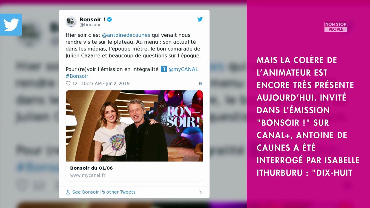 Harvey Weinstein : Antoine de Caunes l’insulte après ses agissements contre sa fille