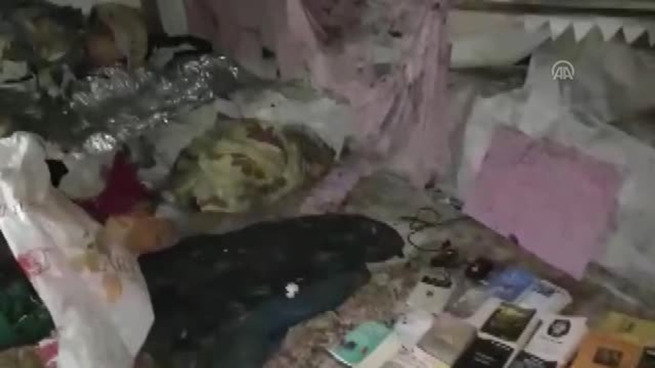 Teröristlerin kullandığı 3 katlı mağara tespit edildi (2)