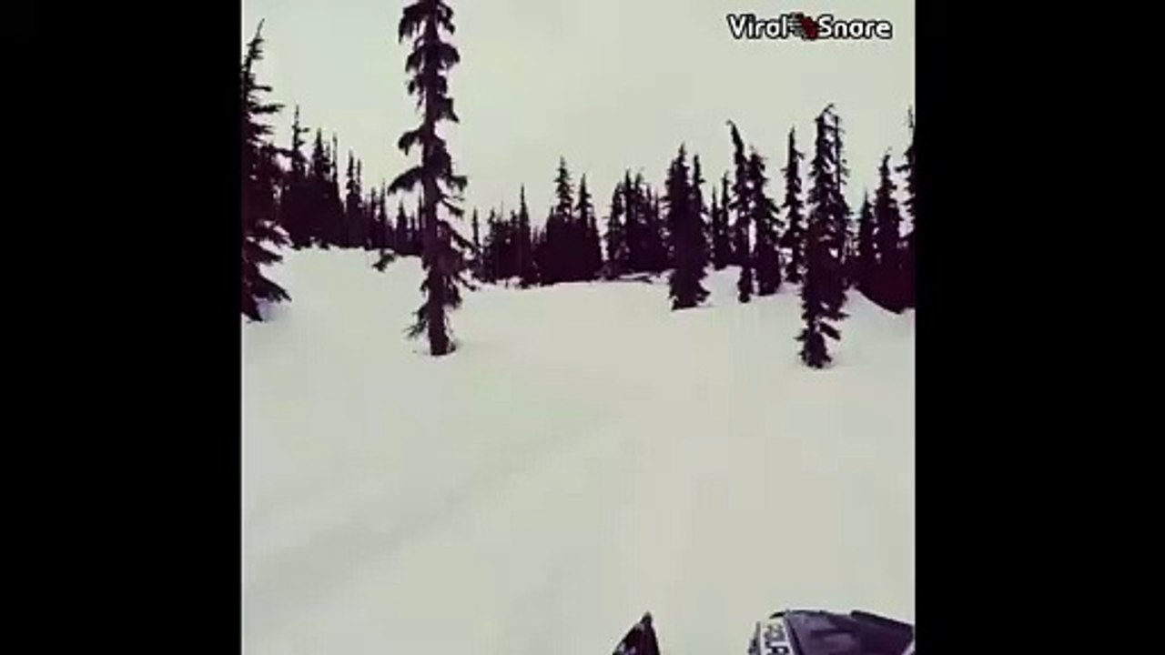 Epic Snowmobile Fail