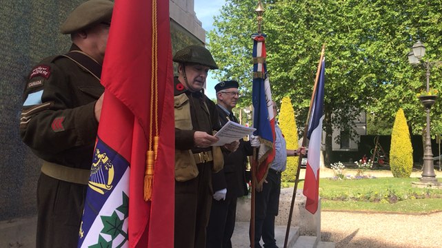 DDay. Commémoration canadienne à Lisieux avec le Comité des jumelages