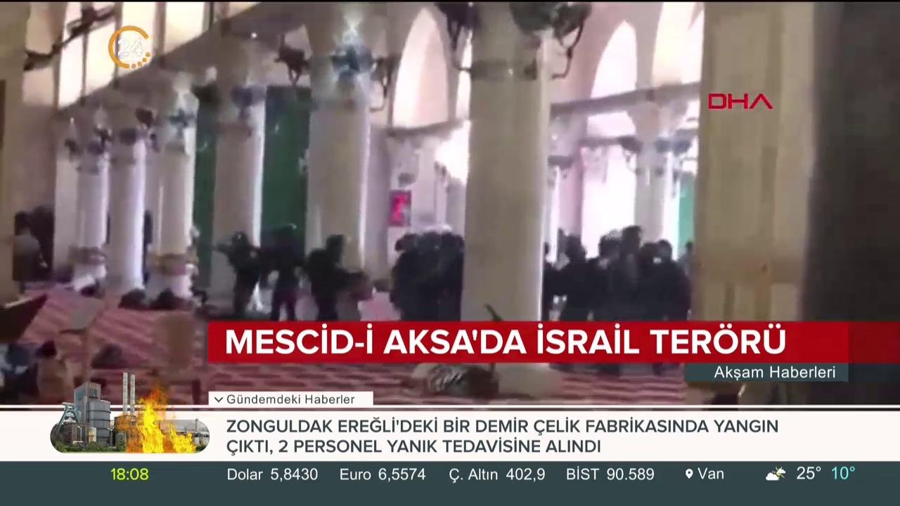Mescid-i Aksa'da İsrail terörü