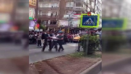 Diyarbakır’da taşlı sopalı kavga