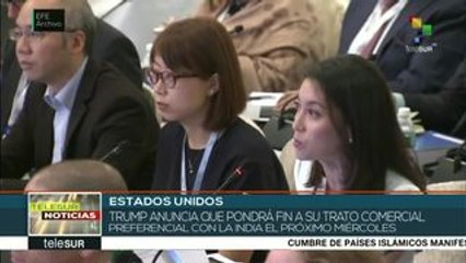 Trump amenaza a India con poner fin a trato preferencial en comercio