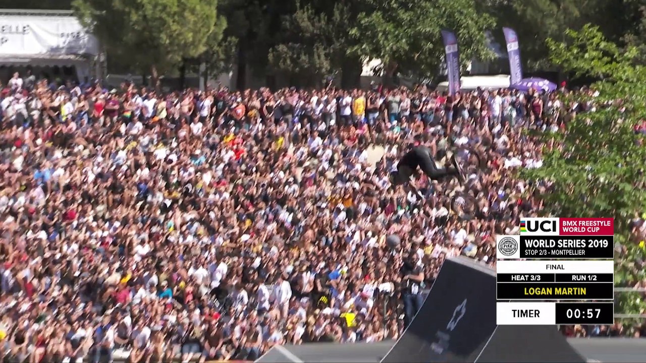 Logan Martin | 3rd place - UCI BMX Freestyle Park World Cup Final | FISE Montpellier 2019