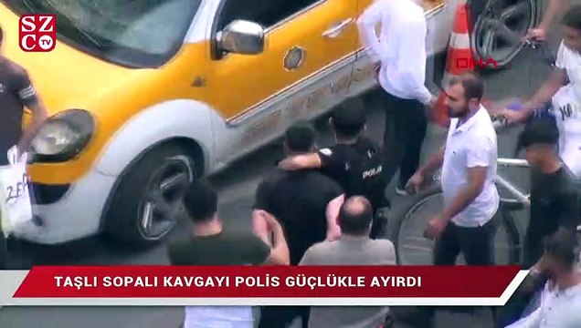 Diyarbakır’da taşlı sopalı kavga