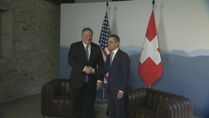 Pompeo abre en Suiza las puertas al diálogo con Irán