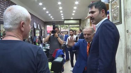 Bakan Kurum, Bayrampaşa'da esnafı ziyaret etti (2)