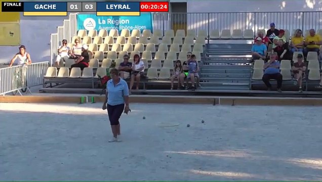 Pétanque : Championnats Territoriaux Rhône-Alpes 2019 à Chabeuil - Finale féminin GACHE vs LEYRAL