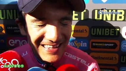 Tour d'Italie 2019 - Richard Carapaz : "C'est le plus grand moment de ma vie de sportif !"