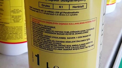 SARIMSAK OT İLACI ZARARSIZ! Bütün otları kurutan sebzelere zarar vermeyen ot kurutan ilaç 80 TL1 LT