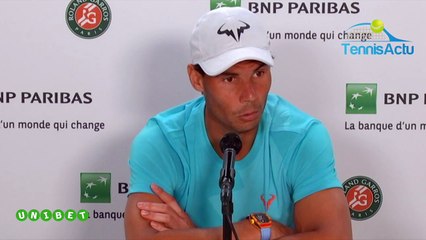 Roland-Garros 2019 - Rafael Nadal : "Comme je suis un homme normal... !"