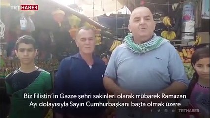Filistinlilerden Türkiye'ye videolu bayram mesajı