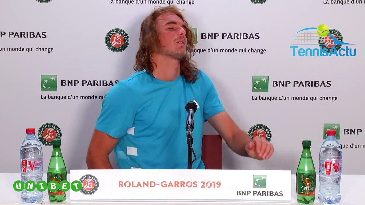 Roland-Garros 2019 - Stefanos Tsitsipas : "Cela fait longtemps que je n'ai pas pleuré à l'issue d'un match de tennis"