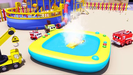 SUMMER Day with the Baby Cars in Car City ! - Cartoon for kids with Trucks Cars 3 d