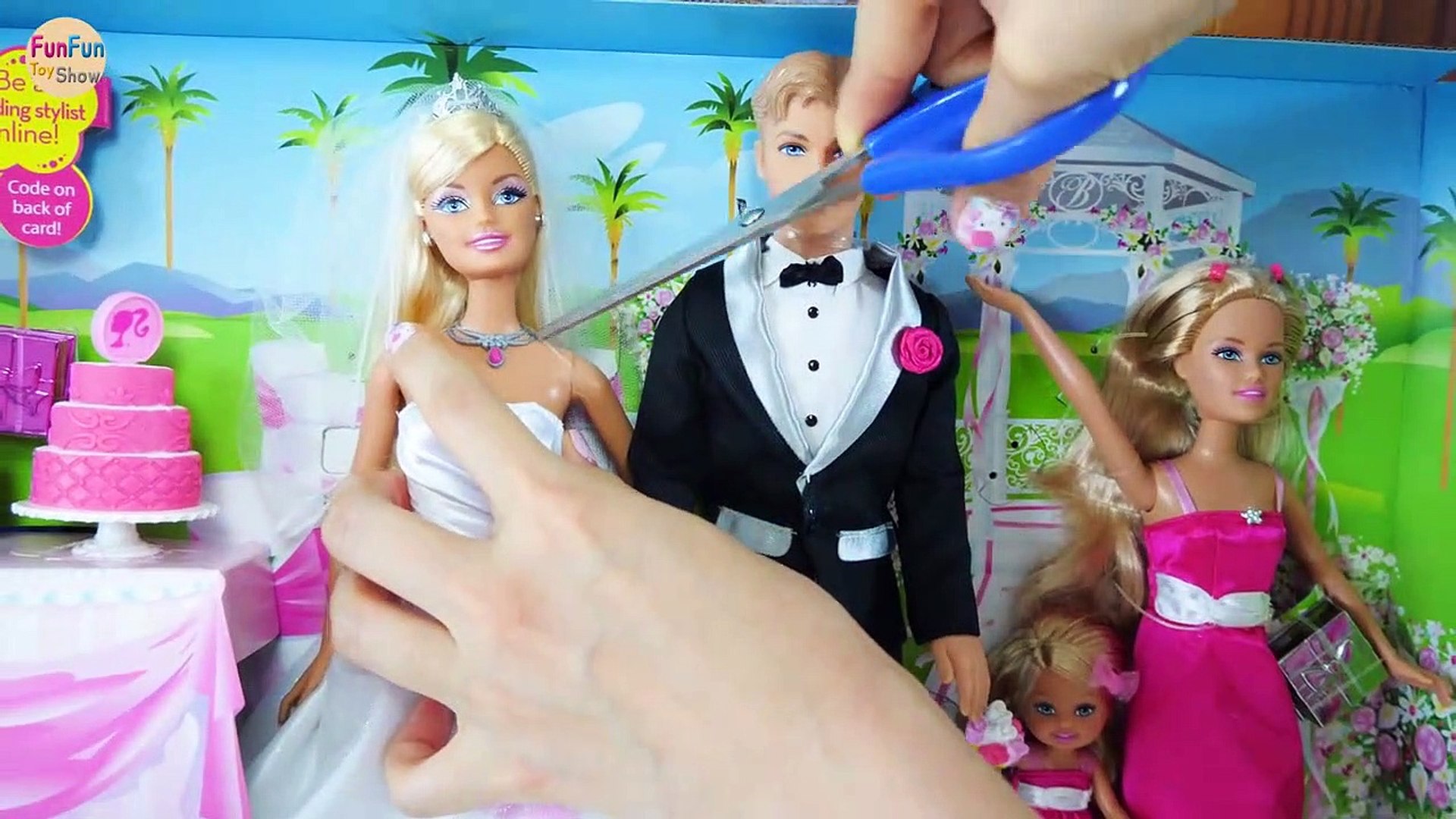 Barbie I Can Be A Bride Wedding Dress Playset Rapunzel Gaun pengantin  boneka Barbie Vestido de noiva | Karla D. - Vidéo Dailymotion
