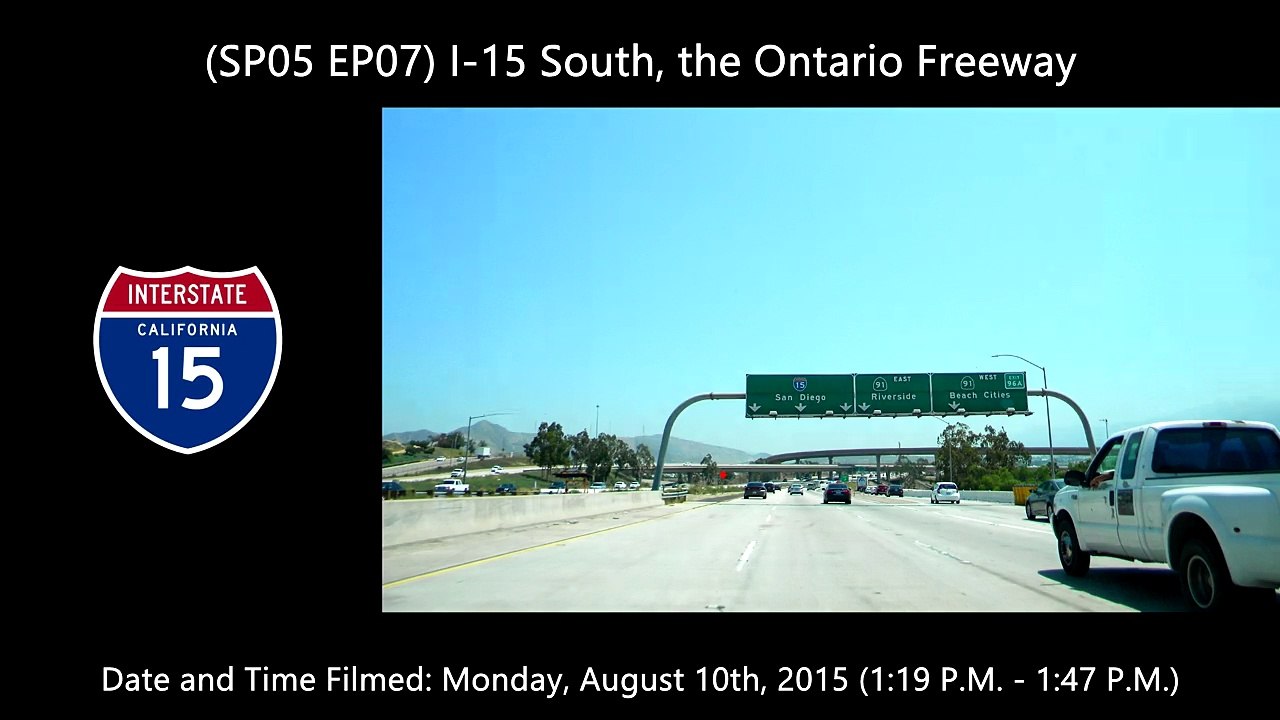 I-15 South, the Ontario Freeway