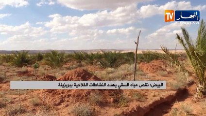 البيض: نقص مياه السقي يهدد النشاطات الفلاحية ببريزينة