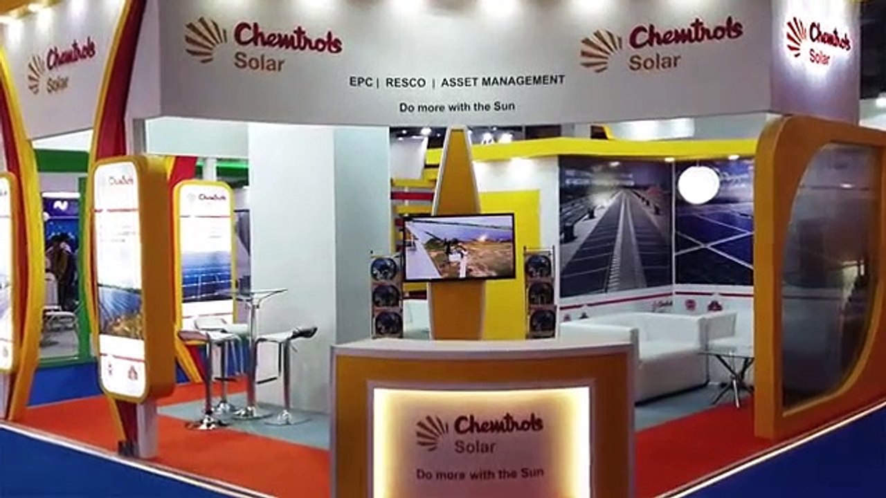 Exhibition Booth Design & Build for Chemtrols Solar at REI Expo 2018 by Panache