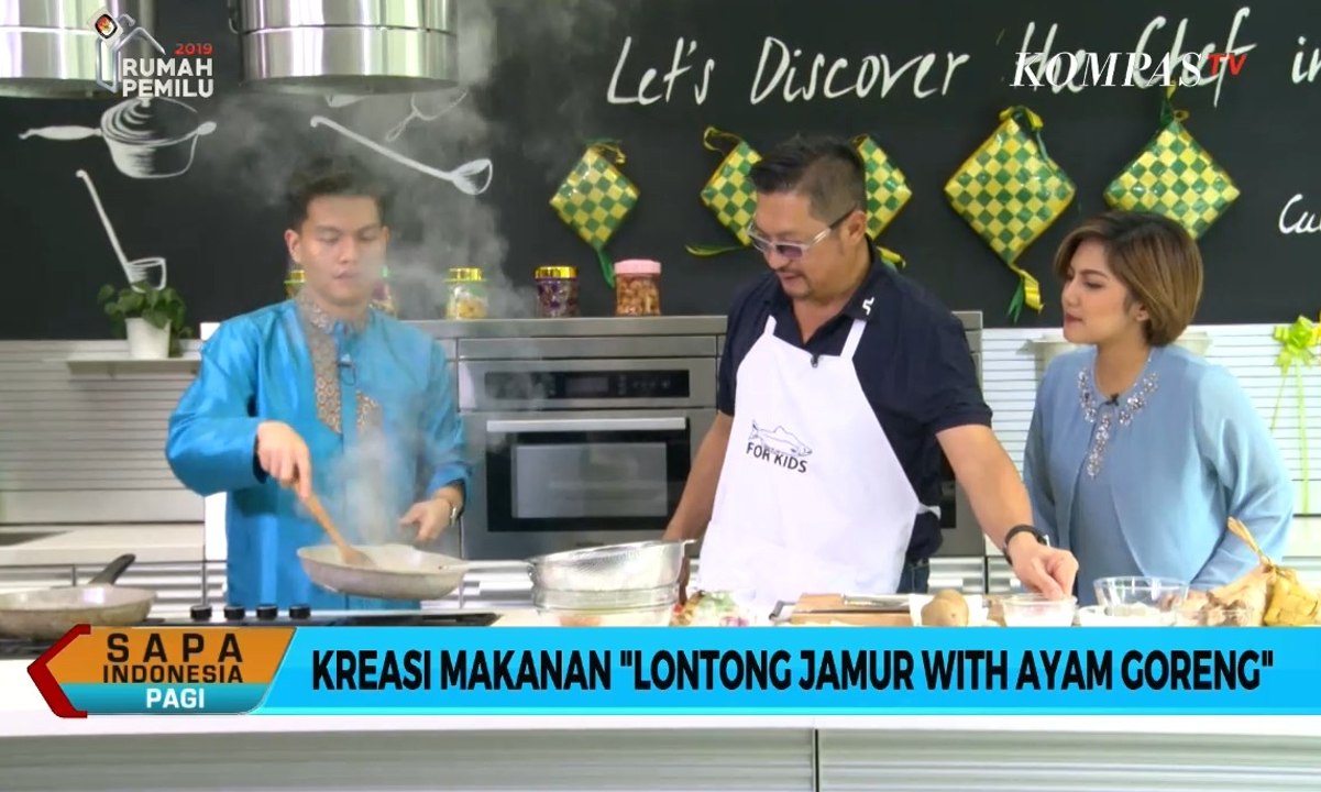 Kreasi Olahan Masakan Lontong Jamur with Ayam Goreng