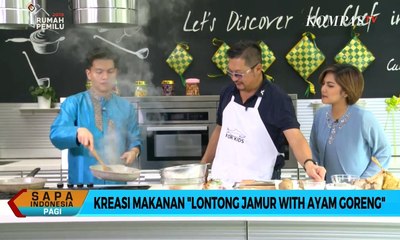 Descargar video: Kreasi Olahan Masakan Lontong Jamur with Ayam Goreng