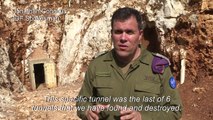 Israeli army reveals a Hezbollah cross-border tunnel into Israel