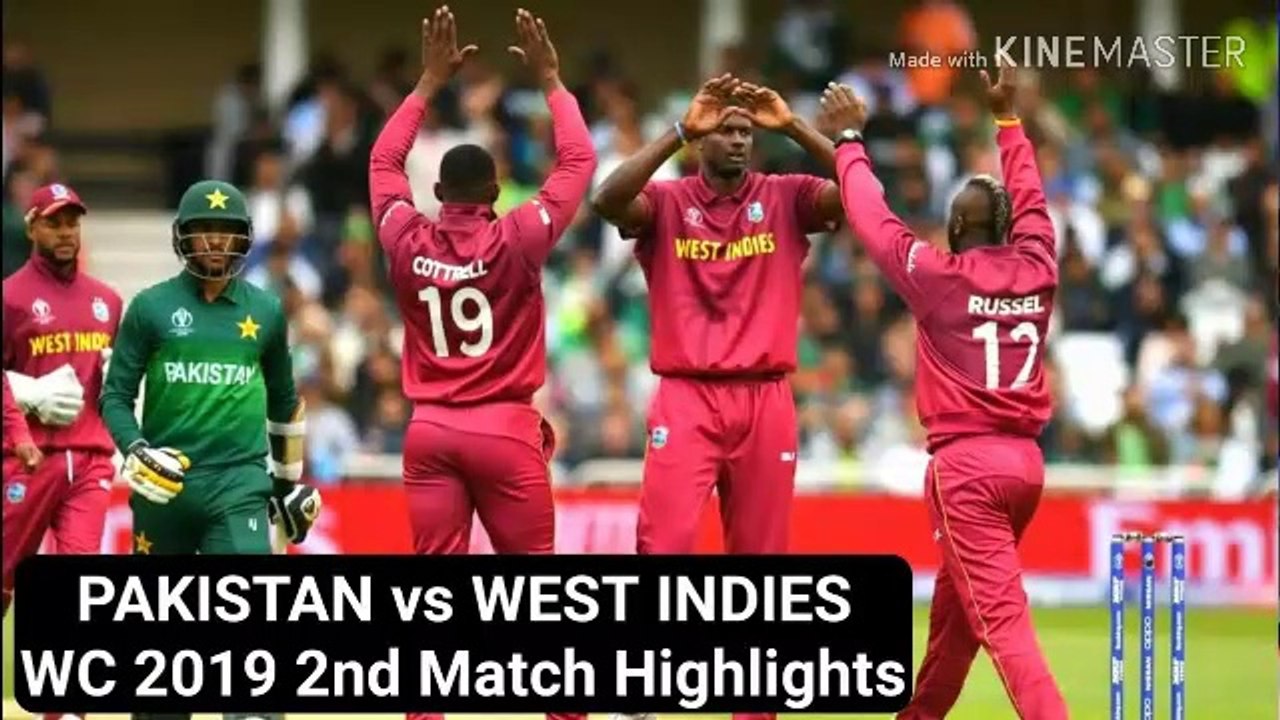 PAK vs WI 2019 world cup highlights - live cricket 19