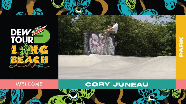 Two-Time Dew Tour Park Champion Cory Juneau set to Skate Olympic Qualifier | 2019 Dew Tour