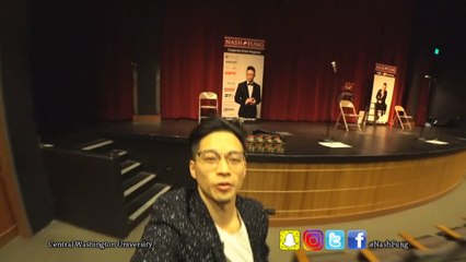 Performing for CWU - my alma mata! College Magician Nash Fung