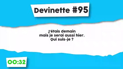 Devinette #95 : Demain et hier