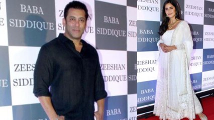 Salman Khan makes grand entry with Katrina Kaif at Baba Siddique’s Iftar party; Watch  |FilmiBeat