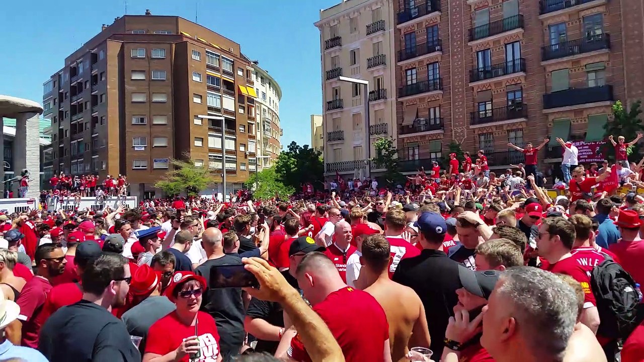 Liverpool Fans vor dem Champions League Finale in Madrid