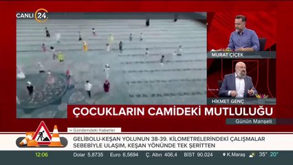 Çocukların camideki mutluluğu