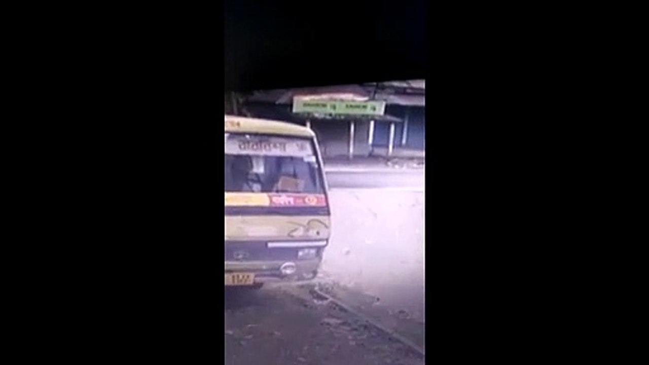 Security cam captures moment rampaging elephant rams tuk-tuk