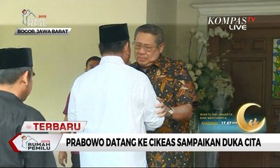 Prabowo Subianto Temui SBY untuk Sampaikan Duka Cita