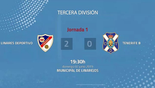 Resumen partido entre Linares Deportivo y Tenerife B Jornada 1 Tercera División - Play Offs Ascenso