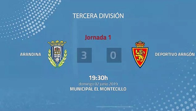 Resumen partido entre Arandina y Deportivo Aragón Jornada 1 Tercera División - Play Offs Ascenso