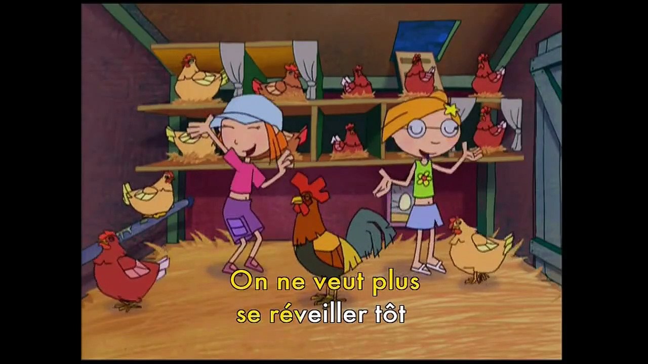 Lucie - "Le rock du coq" Karaoké pour les enfants  Clip musical