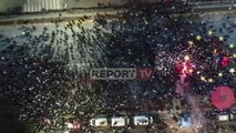 Report TV sjell pamjet me dron nga protesta e opozitës para kryeministrisë, ora 20:00