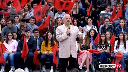 Report TV - Rama prezanton Pjerin Ndreun në Lezhë: Në 30 qershor ndahet e shkuara nga e ardhmja