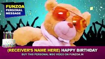 Happy Birthday - Funzoa Personal Message (Economy) by Bojo Teddy   Funzoa.in