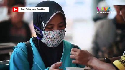 Gaya Ucapan Idul Fitri Jokowi di Stasiun Pasar Senen