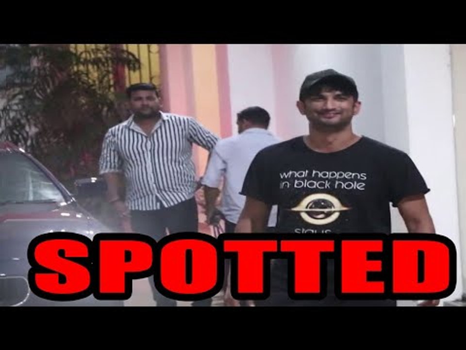 Sushant Singh Rajput spotted at Recording Studio