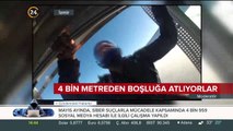 4 bin metreden boşluğa atlıyorlar